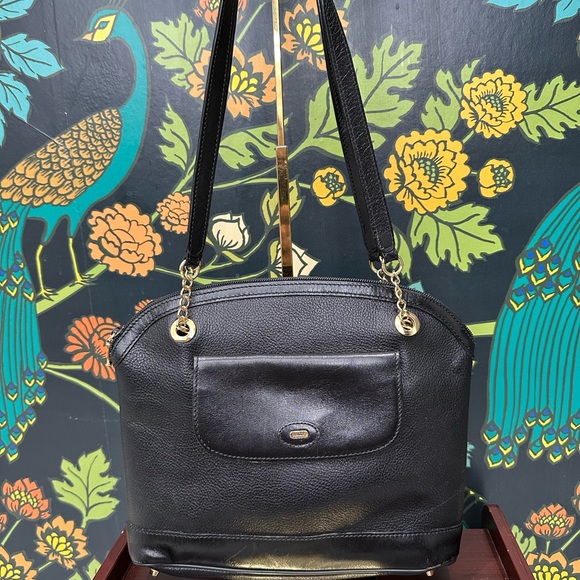 Bally Vintage Pebbled Leather Dome Satchel – Made in Italy - Picture 1 of 10